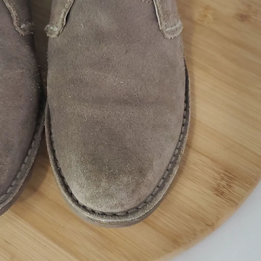 Bussola Suede Leather Chukka Boots Sevilla in Fossil Tan Brown Women EU 39 8 US